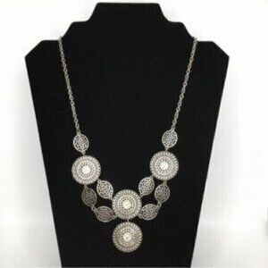 Vintage Medallion Medina Bib Statement Necklace